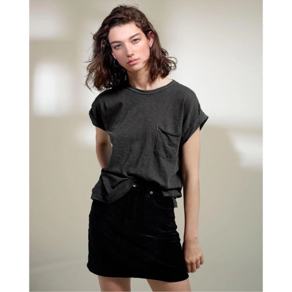 RAG & BONE | Dive Skirt in Black Velvet